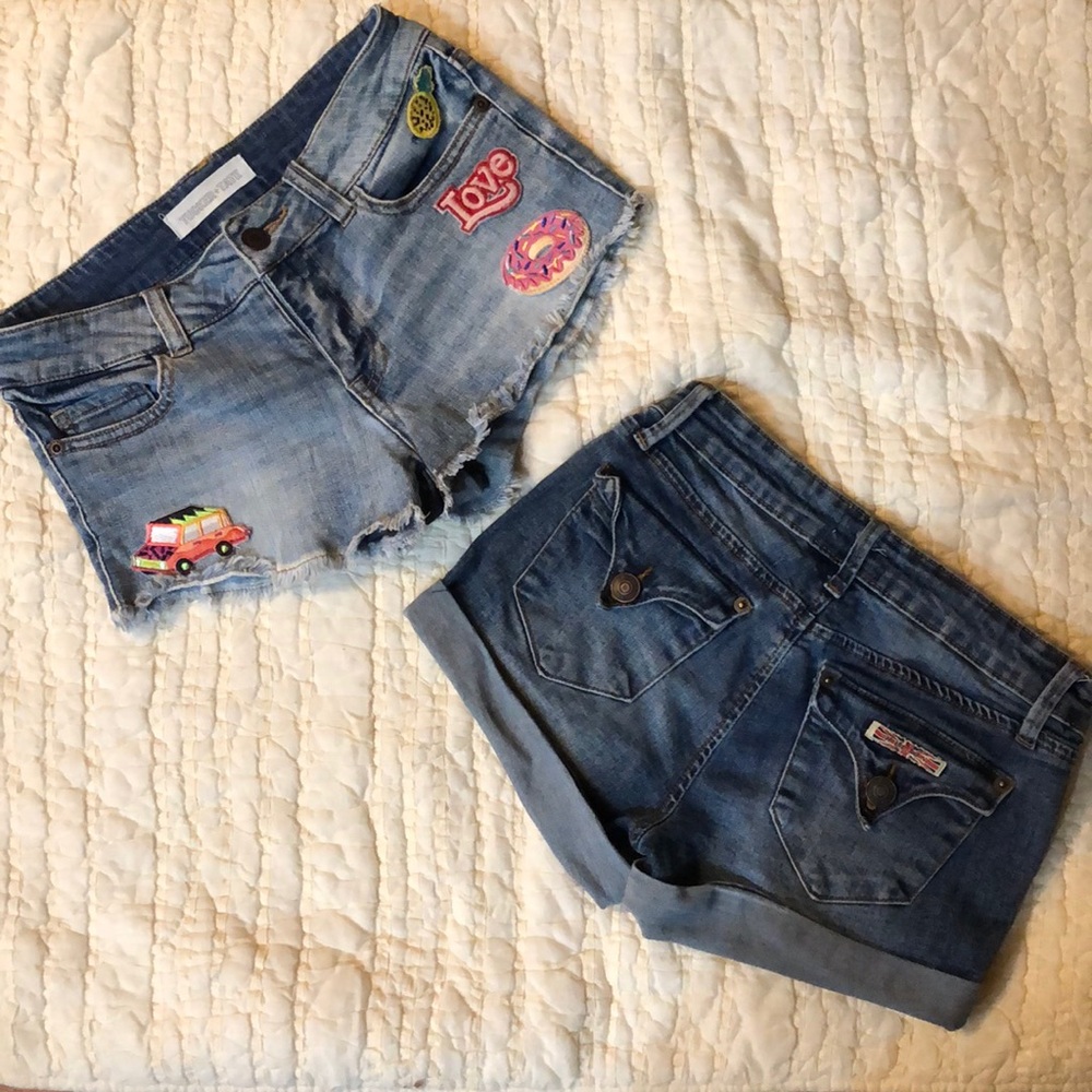 2 PAIR Hudson and Tucker & Tate Jean Shorts
